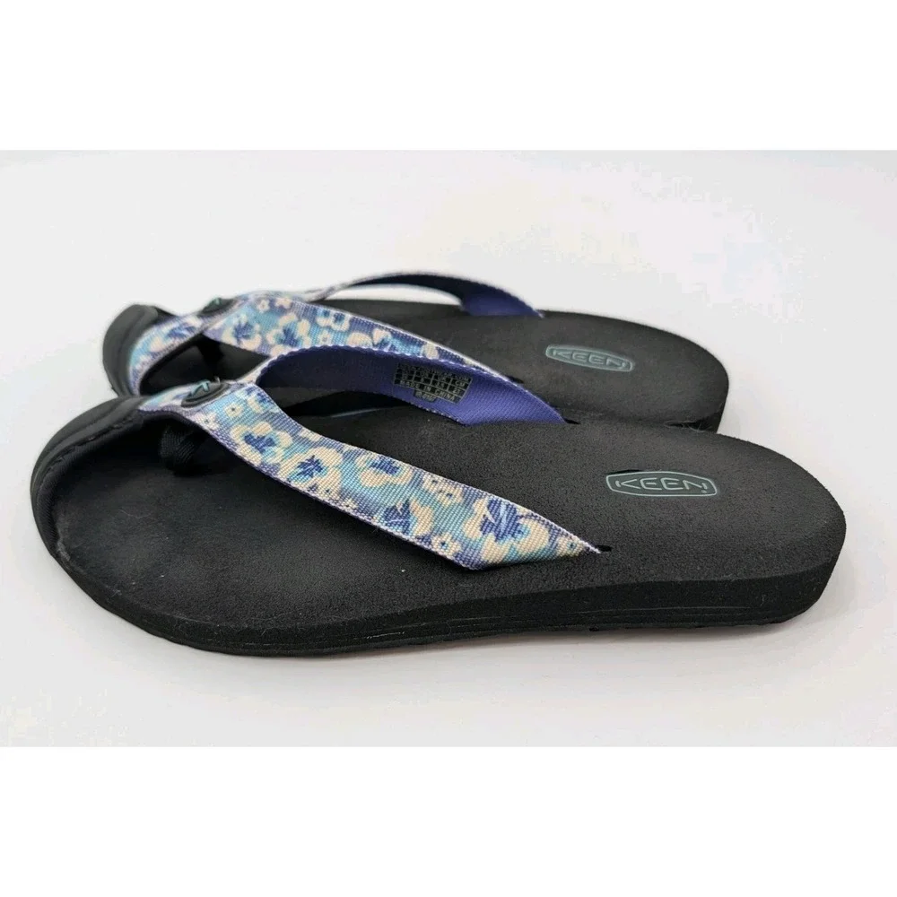 KEEN‎ Flip Flop Thong Sandal Waimea Floral Bumper Toe Womens size 6 Gorpcore